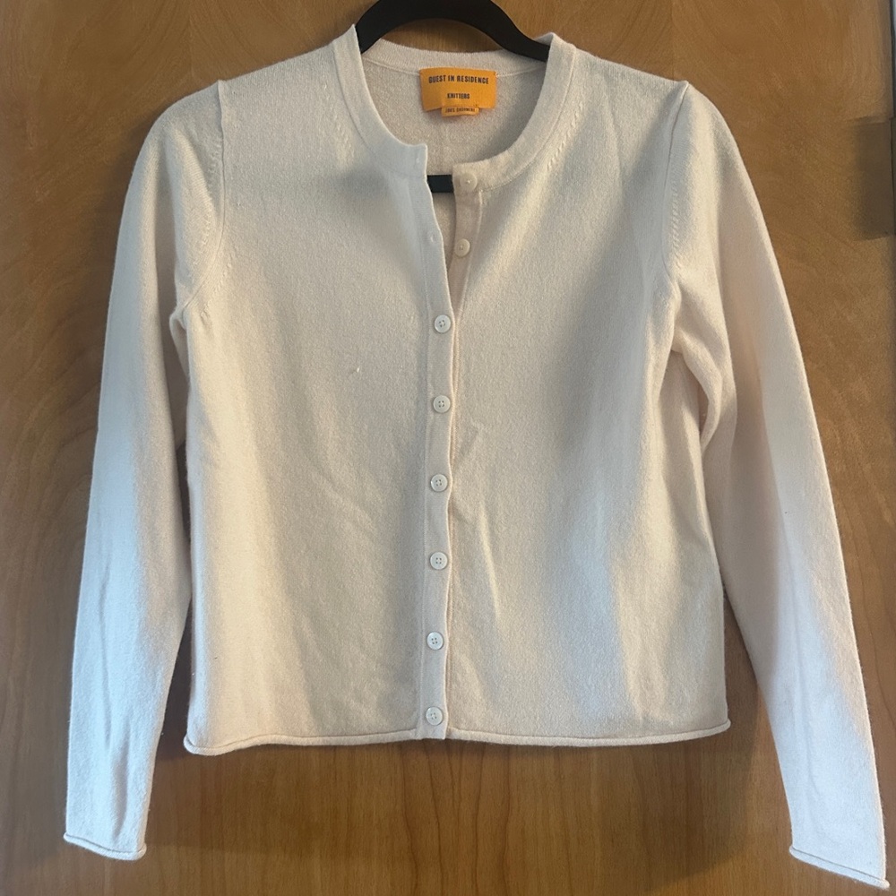 GUEST IN RESIDENCE Crewneck cardigan, cream S